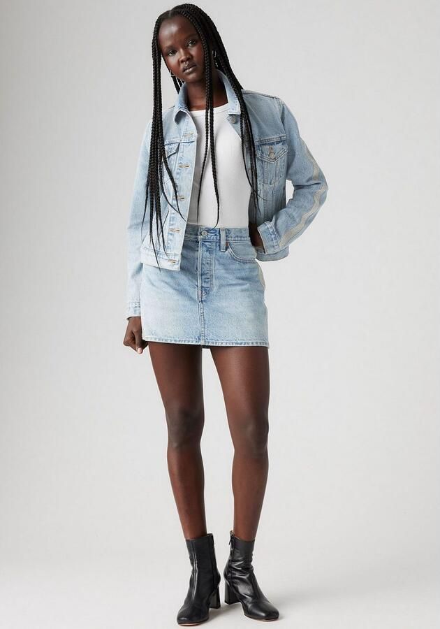 Levi's Jeans rok ICON SKIRT met glinsterende details aan de zijnaad - Foto 5