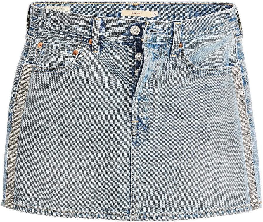 Levi's Jeans rok ICON SKIRT met glinsterende details aan de zijnaad