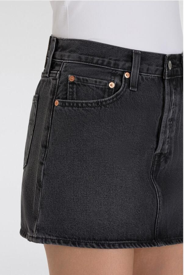 Levi's Jeans rok ICON SKIRT met used-effecten en rafelige randen - Foto 7