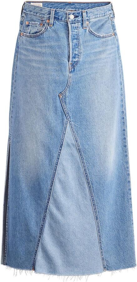 Levi's Jeans rok ICONIC LONG SKIRT in five-pocketsstijl - Foto 5