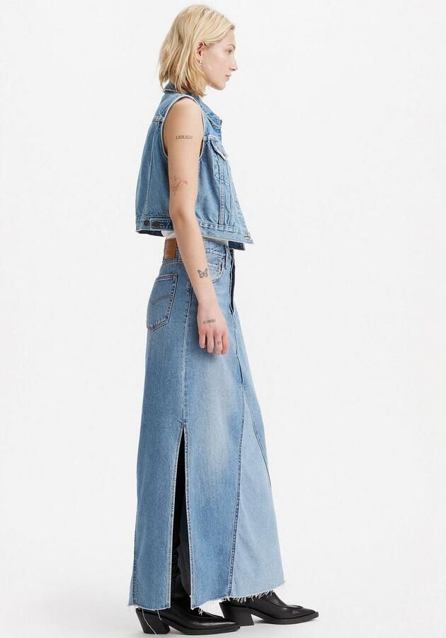 Levi's Jeans rok ICONIC LONG SKIRT in five-pocketsstijl - Foto 3