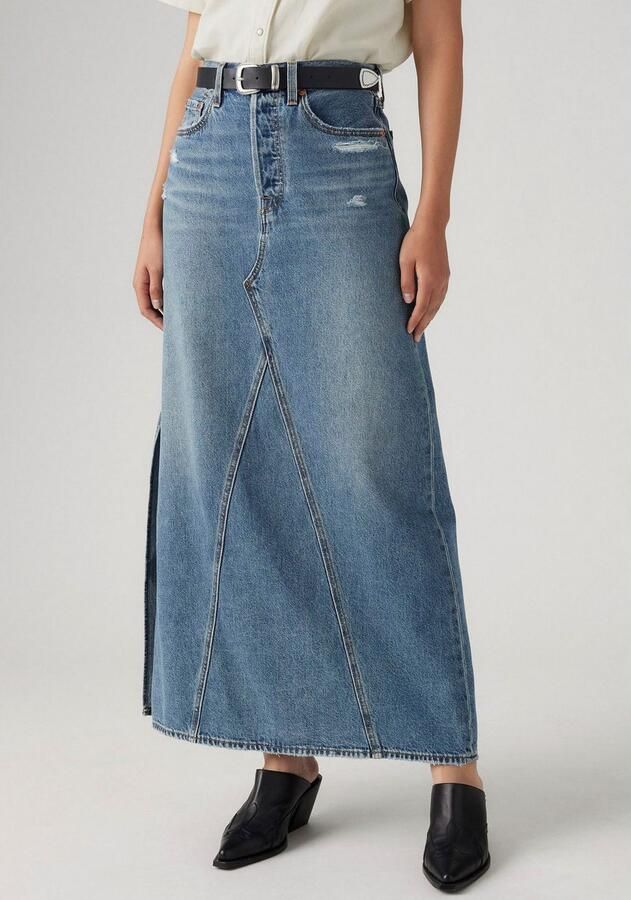 Levi's Jeans rok ICONIC LONG SKIRT in five-pocketsstijl - Foto 2