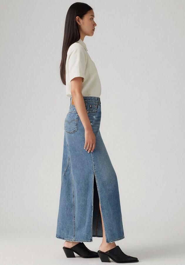 Levi's Jeans rok ICONIC LONG SKIRT in five-pocketsstijl - Foto 6