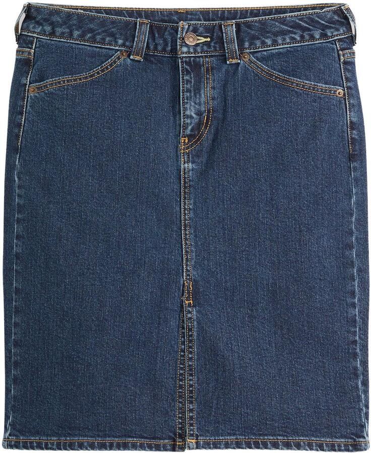 Levi's Jeans rok LOW MIDI SKIRT ME met splits voor meer bewegingsvrijheid