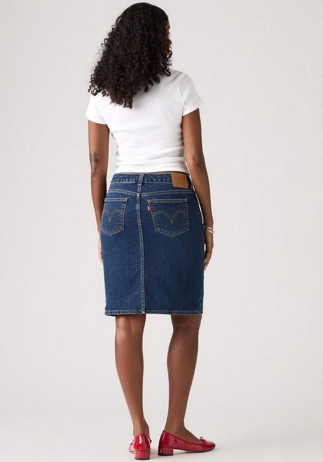 Levi's Jeans rok LOW MIDI SKIRT ME met splits voor meer bewegingsvrijheid - Foto 5