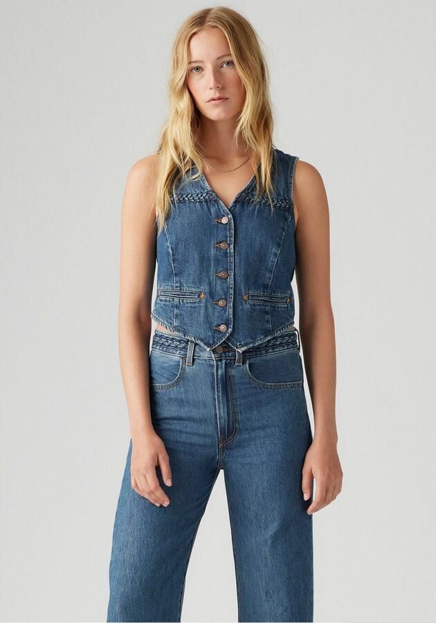 Levi's Jeansgilet BRAIDED VEST met decoratieve stiksels - Foto 5