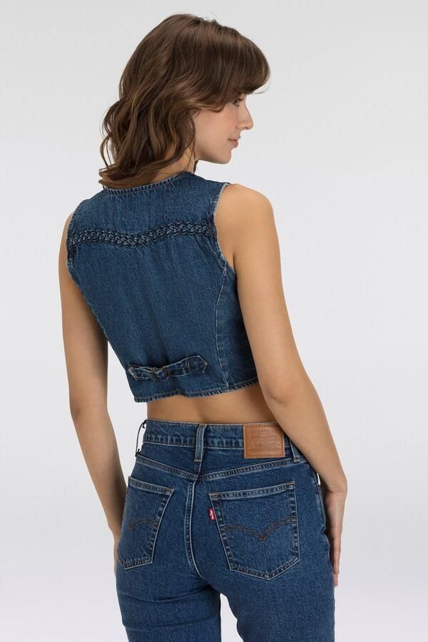 Levi's Jeansgilet BRAIDED VEST met decoratieve stiksels - Foto 8