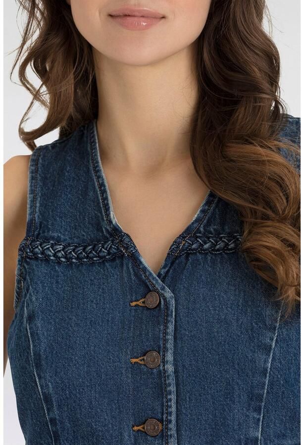 Levi's Jeansgilet BRAIDED VEST met decoratieve stiksels - Foto 6