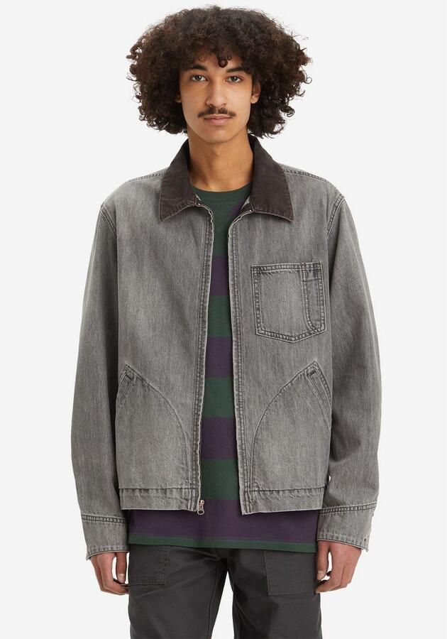 Levi's Jeansjack FULL ZIP MECHANICS TRKR met rits en kraag met cord-inzet - Foto 5