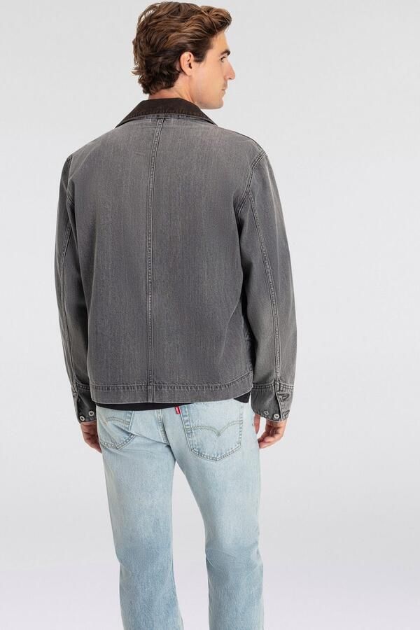Levi's Jeansjack FULL ZIP MECHANICS TRKR met rits en kraag met cord-inzet - Foto 8