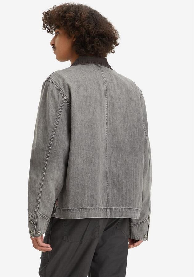 Levi's Jeansjack FULL ZIP MECHANICS TRKR met rits en kraag met cord-inzet - Foto 6