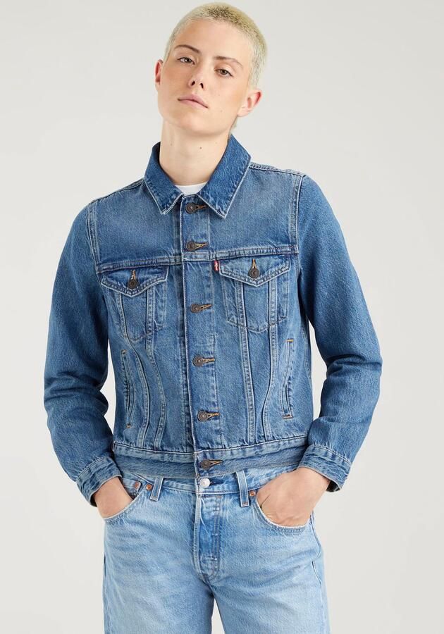 Levi's Uni-benen uni volwassen 29945 0063 Originele trucker-botter donker Blauw Unisex - Foto 6