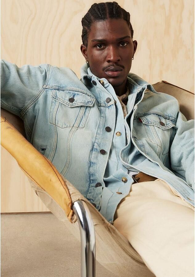 Levi's Jeansjack met paspelzakken op de borst model 'THE TRUCKER JACKET' - Foto 5