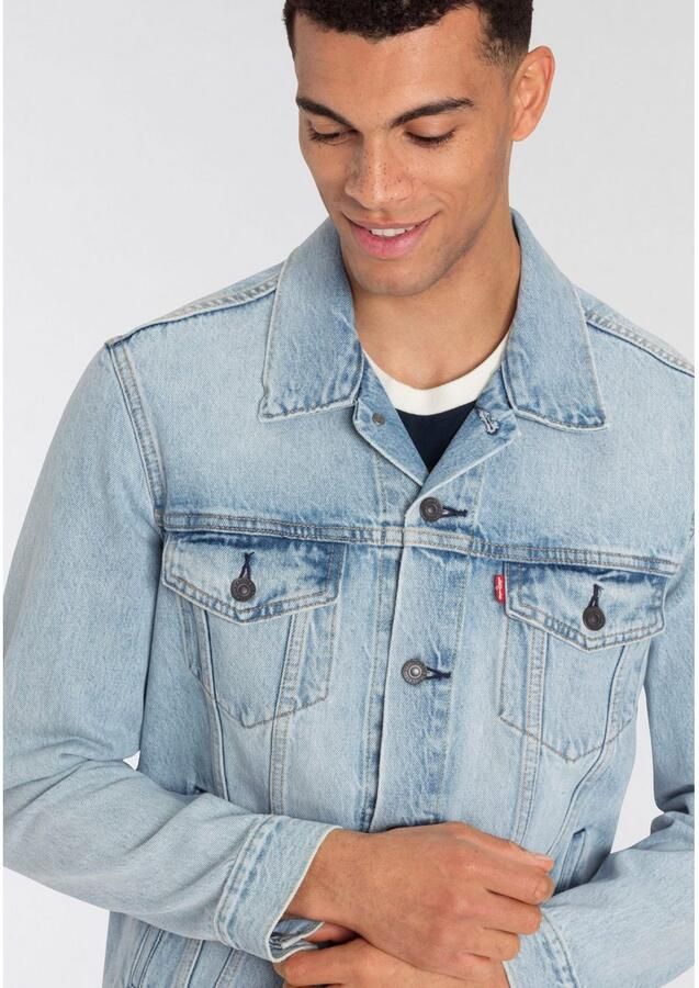 Levi's Jeansjack met paspelzakken op de borst model 'THE TRUCKER JACKET' - Foto 3