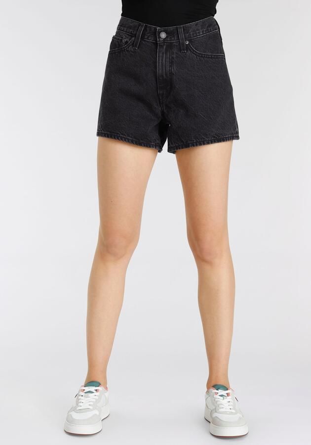 Levi's Zwarte Shorts voor Dames met Ritssluiting en Knoopsluiting Black Dames - Foto 9