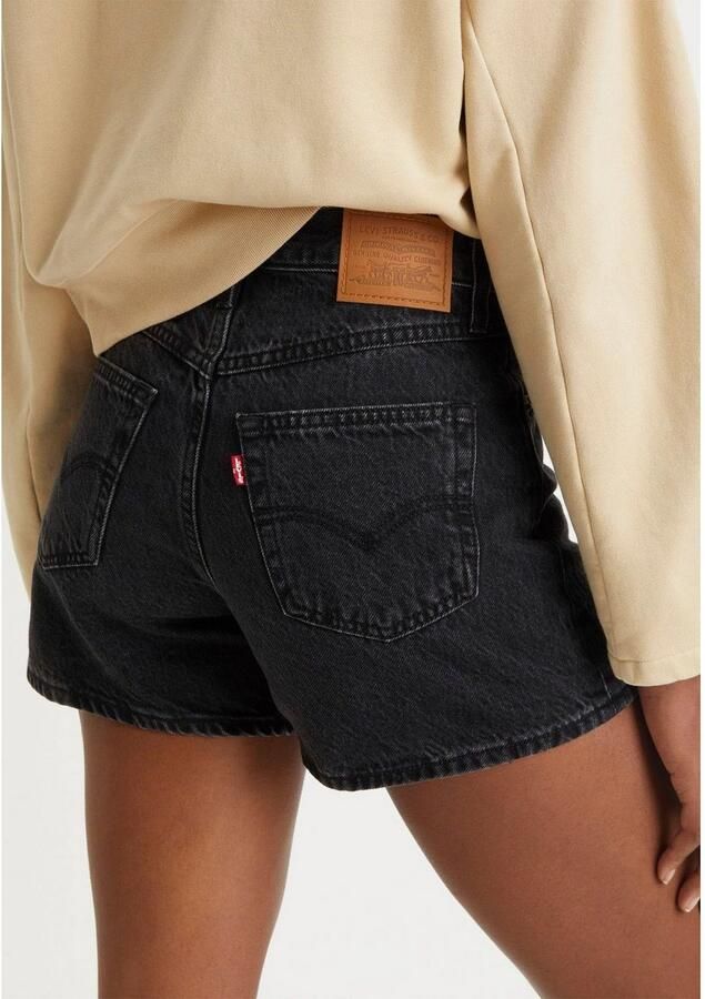 Levi's Zwarte Shorts voor Dames met Ritssluiting en Knoopsluiting Black Dames - Foto 4