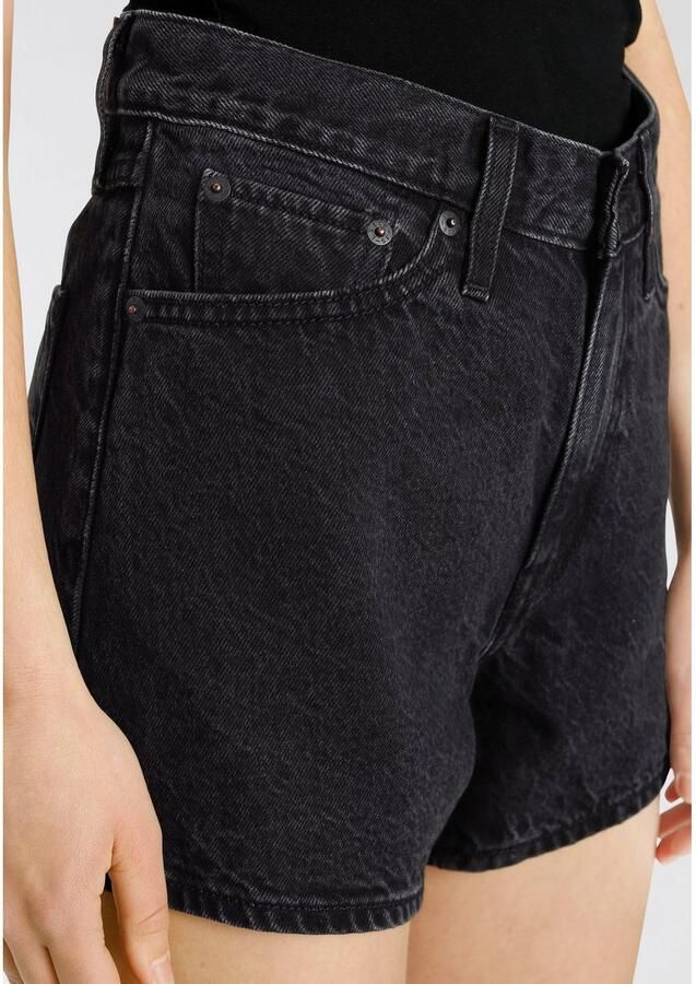 Levi's Zwarte Shorts voor Dames met Ritssluiting en Knoopsluiting Black Dames - Foto 3