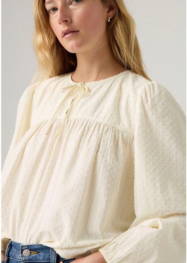 Levi's Klassieke blouse JOSEPHINE LS HOLI met elastische taille - Foto 3