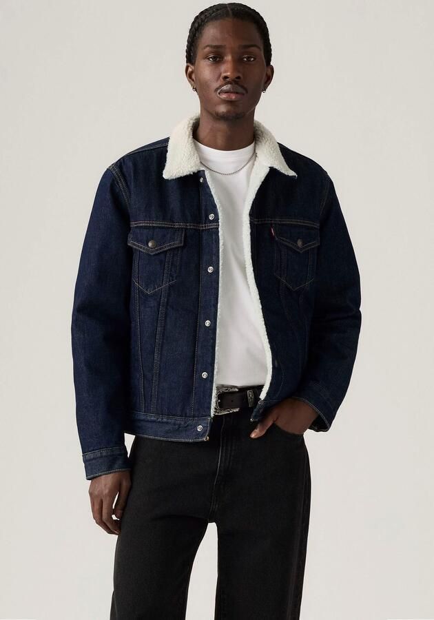 Levi's Jeansjack met voering van teddybont model 'GIVE IT A RINSE' - Foto 6