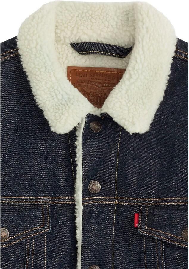 Levi's Jeansjack met voering van teddybont model 'GIVE IT A RINSE' - Foto 2