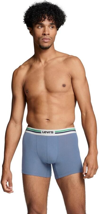 Levi's Lange boxershort met logo-weefband (2 stuks Set van 2) - Foto 4