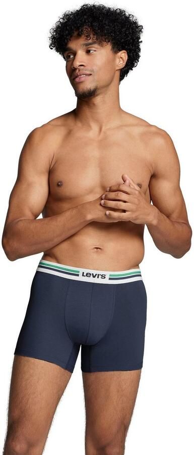 Levi's Lange boxershort met logo-weefband (2 stuks Set van 2) - Foto 6
