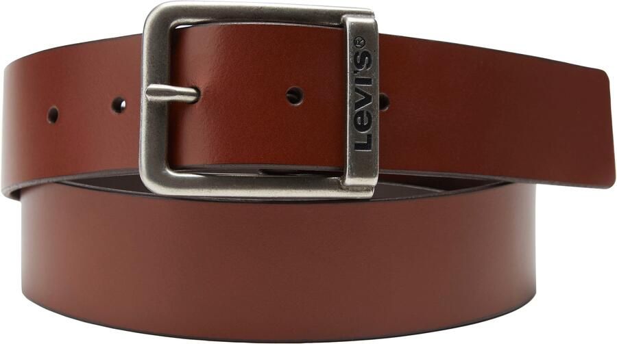Levi's leren riem Alderpoint bruin - Foto 2