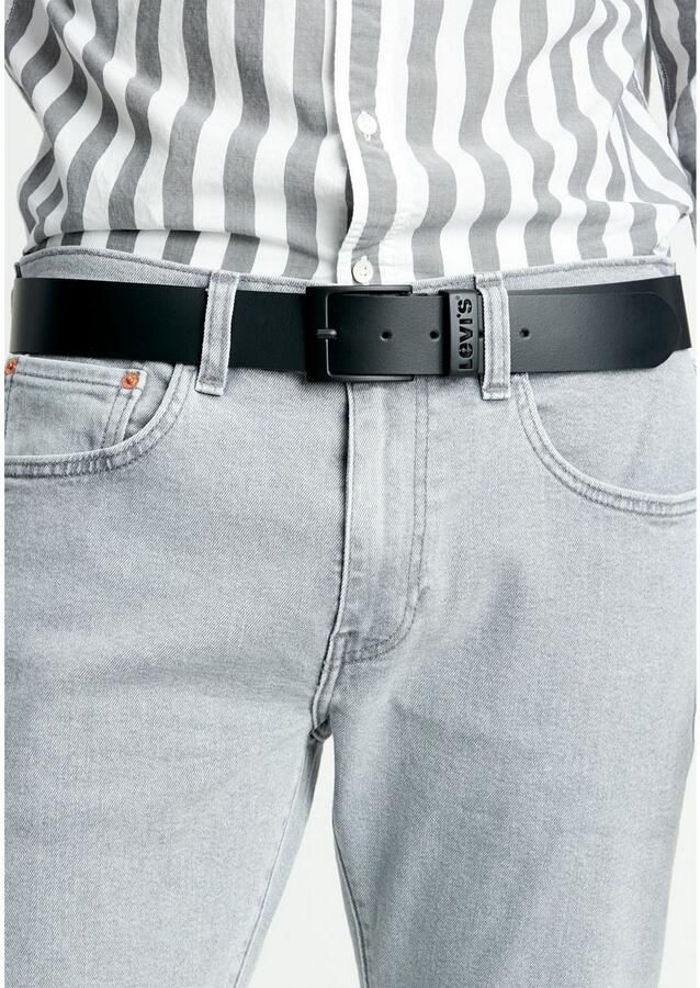 Levi's Leren riem met logo-applicatie model 'Ashland'