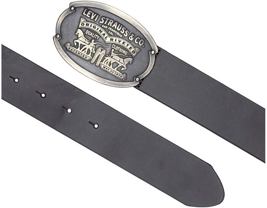 Levi's Leren riem Billy Plaque Belt