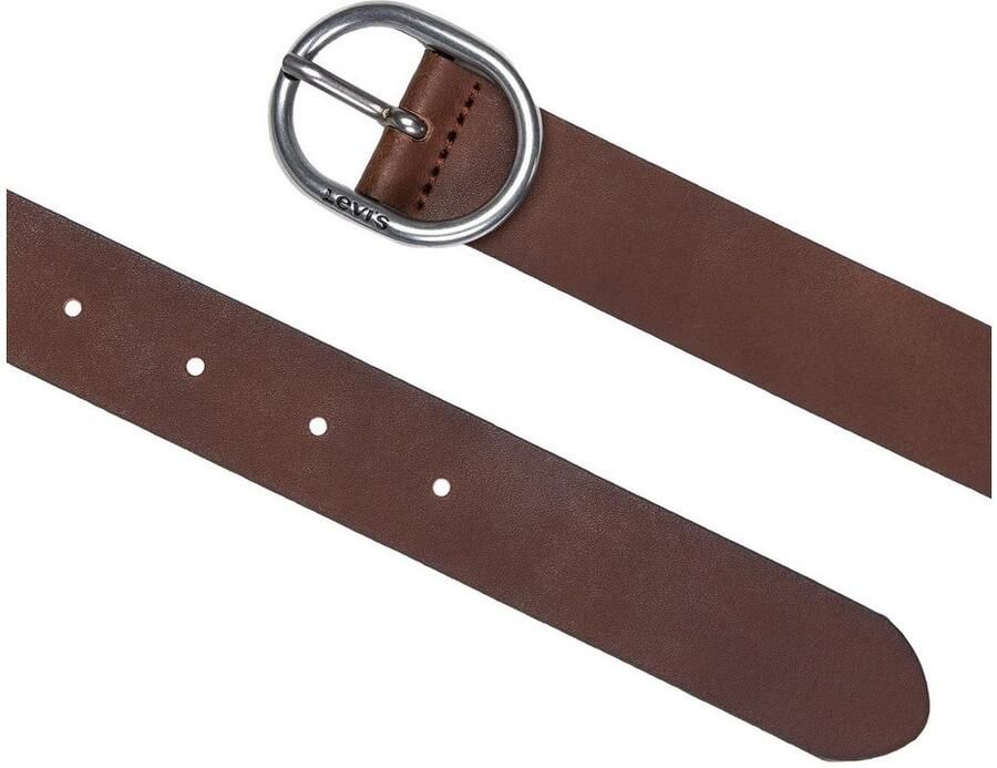 Levi's Leren riem HERMOSILLA met ovale sluiting en logo-opdruk - Foto 3