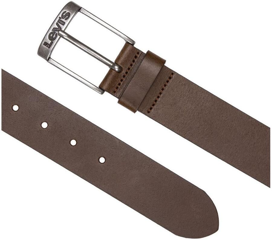 Levi's Leren riem NEW DUNCAN met een gestempeld logo op de gesp - Foto 2