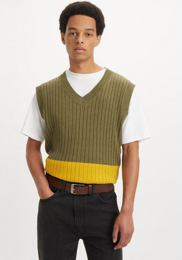 Levi's Leren riem NEW DUNCAN met een gestempeld logo op de gesp - Foto 4