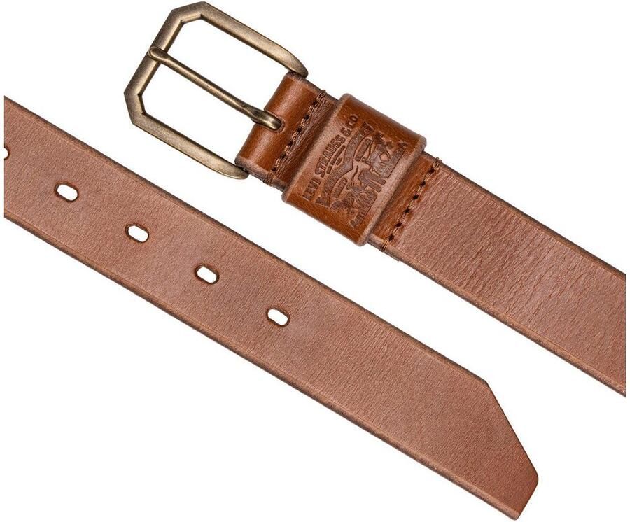 Levi's Leren riem WIDE LOOP TWO HORSE BELT