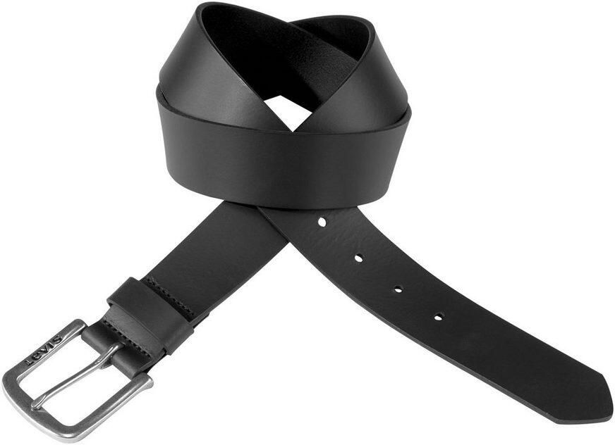 Levi's Elegante zwarte leren riem met metalen gesp Black Heren - Foto 2