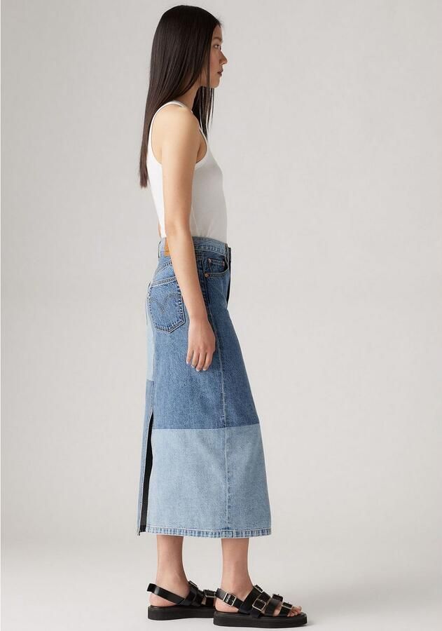 Levi's Midirok BUTTON MIDI SKIRT PAT