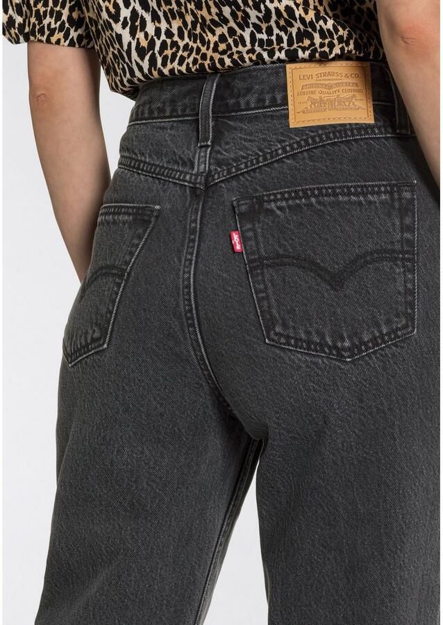 Levi's Zwarte jeans met hoge taille en relaxte pasvorm Zwart Dames - Foto 2
