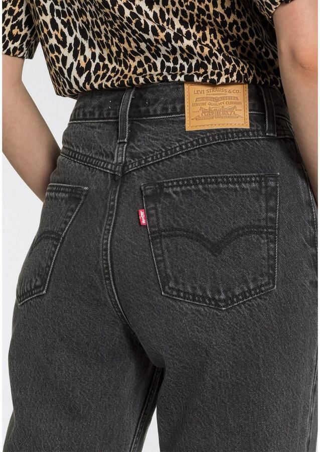 Levi's Zwarte jeans met hoge taille en relaxte pasvorm Zwart Dames - Foto 3