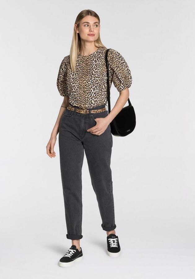 Levi's Zwarte jeans met hoge taille en relaxte pasvorm Zwart Dames - Foto 6