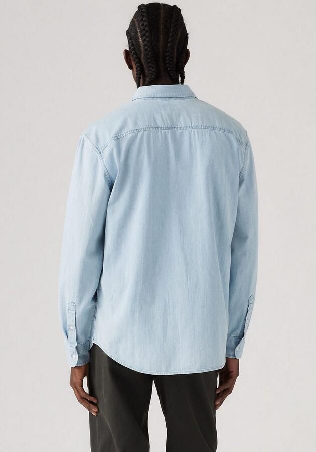 Levi's Overhemd met lange mouwen AUTHENTIC BUTTON DOWN met ton-in-ton logo-borduursel op de borst - Foto 5