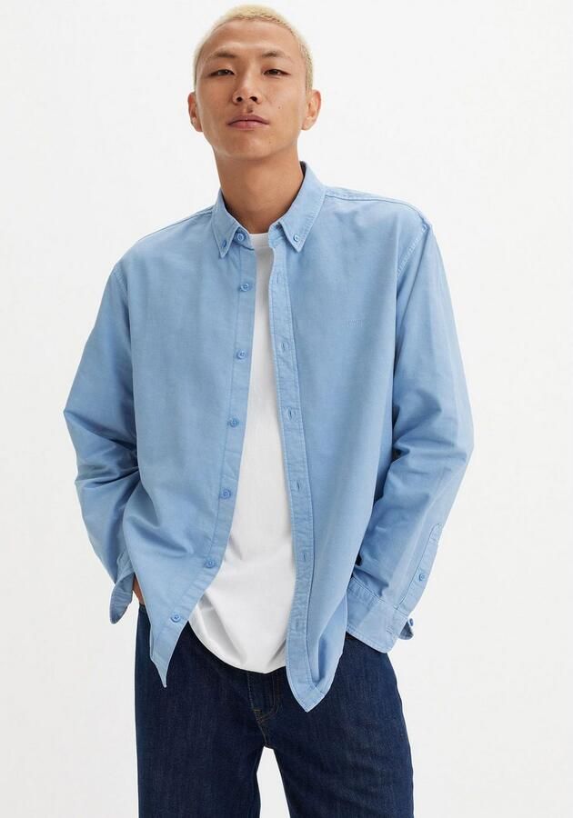 Levi's Overhemd met lange mouwen AUTHENTIC BUTTON DOWN met ton-in-ton logo-borduursel op de borst - Foto 6