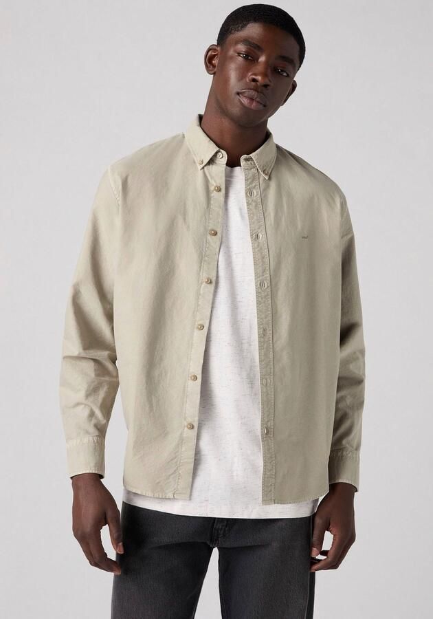 Levi's Overhemd met lange mouwen AUTHENTIC BUTTON DOWN met ton-in-ton logo-borduursel op de borst - Foto 6