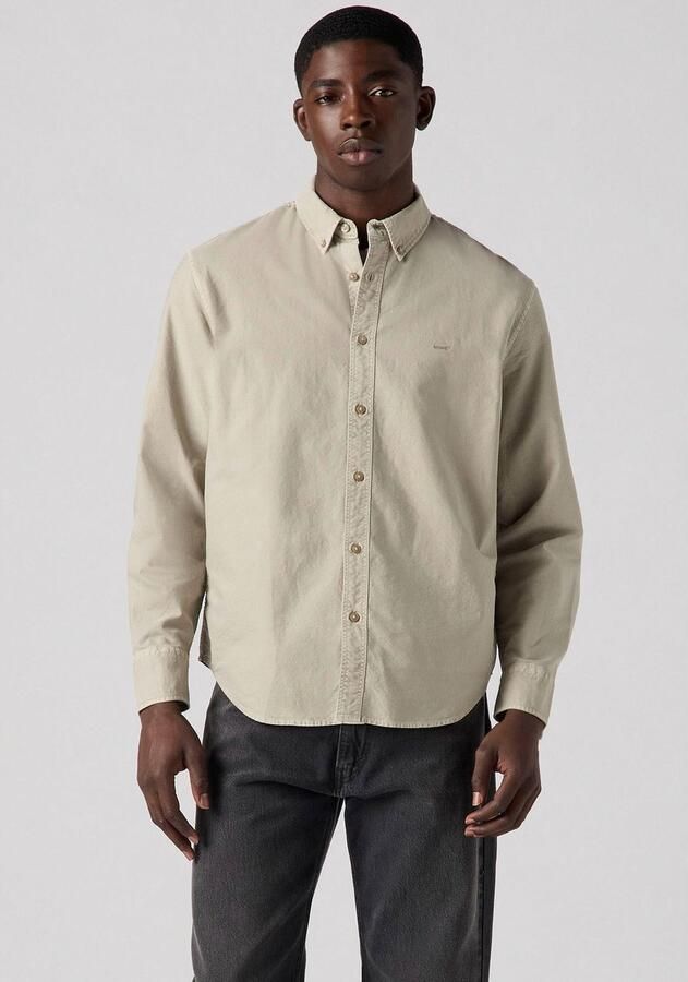 Levi's Overhemd met lange mouwen AUTHENTIC BUTTON DOWN met ton-in-ton logo-borduursel op de borst - Foto 4