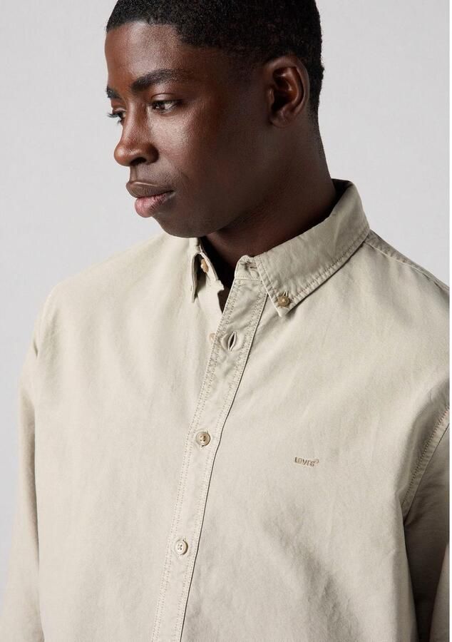 Levi's Overhemd met lange mouwen AUTHENTIC BUTTON DOWN met ton-in-ton logo-borduursel op de borst - Foto 3