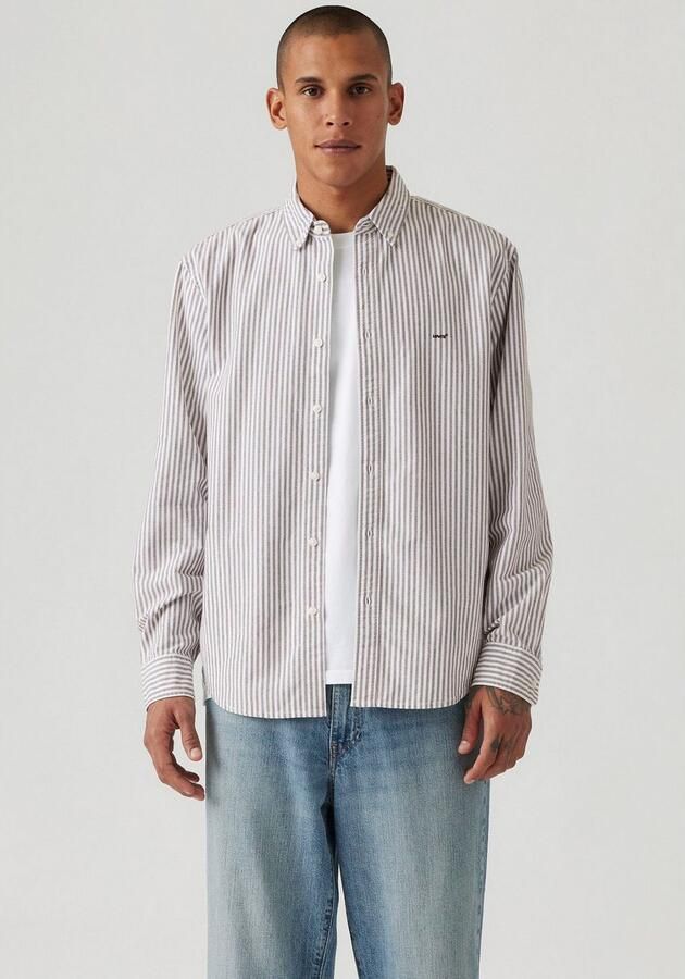 Levi's Overhemd met lange mouwen AUTHENTIC BUTTON DOWN met ton-in-ton logo-borduursel op de borst - Foto 4