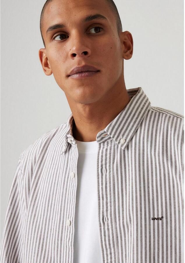 Levi's Overhemd met lange mouwen AUTHENTIC BUTTON DOWN met ton-in-ton logo-borduursel op de borst - Foto 3