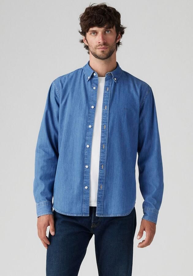 Levi's Overhemd met lange mouwen AUTHENTIC BUTTON DOWN met ton-in-ton logo-borduursel op de borst - Foto 6