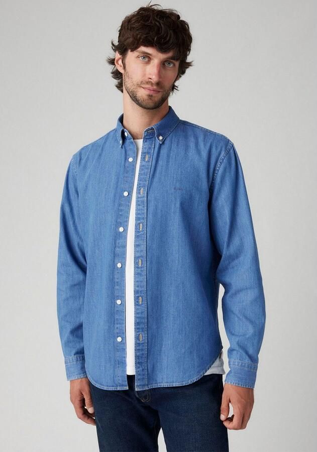 Levi's Overhemd met lange mouwen AUTHENTIC BUTTON DOWN met ton-in-ton logo-borduursel op de borst - Foto 4