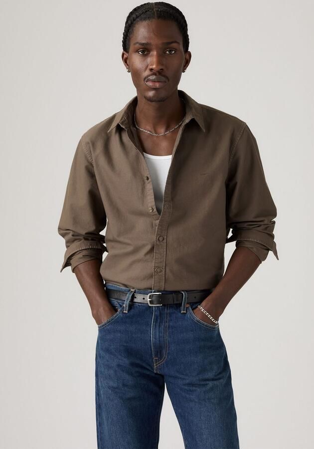 Levi's Overhemd met lange mouwen AUTHENTIC BUTTON DOWN met ton-in-ton logo-borduursel op de borst - Foto 6