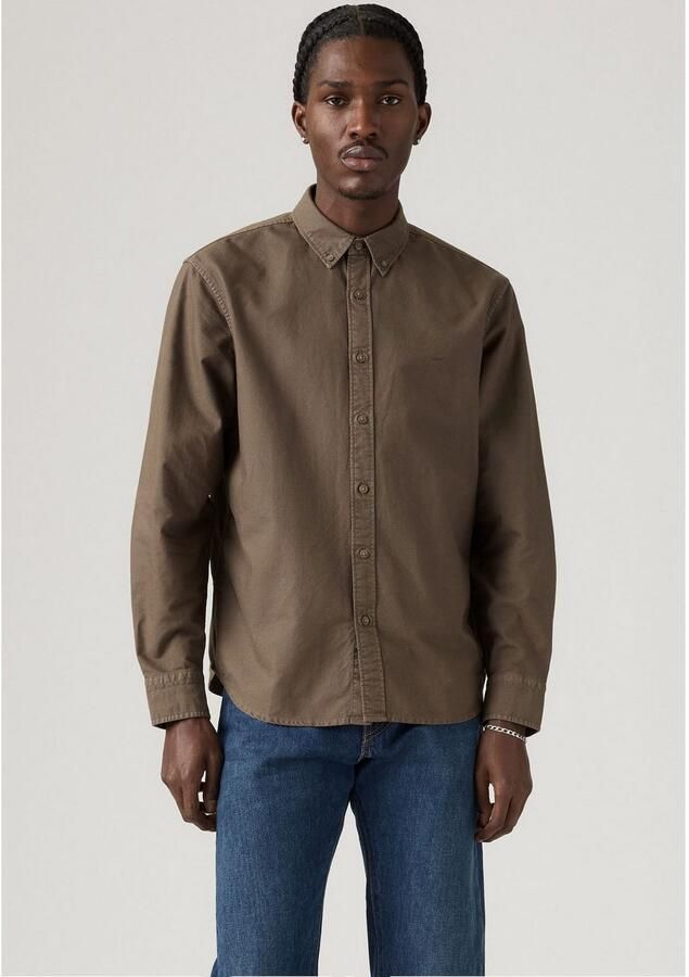 Levi's Overhemd met lange mouwen AUTHENTIC BUTTON DOWN met ton-in-ton logo-borduursel op de borst - Foto 3