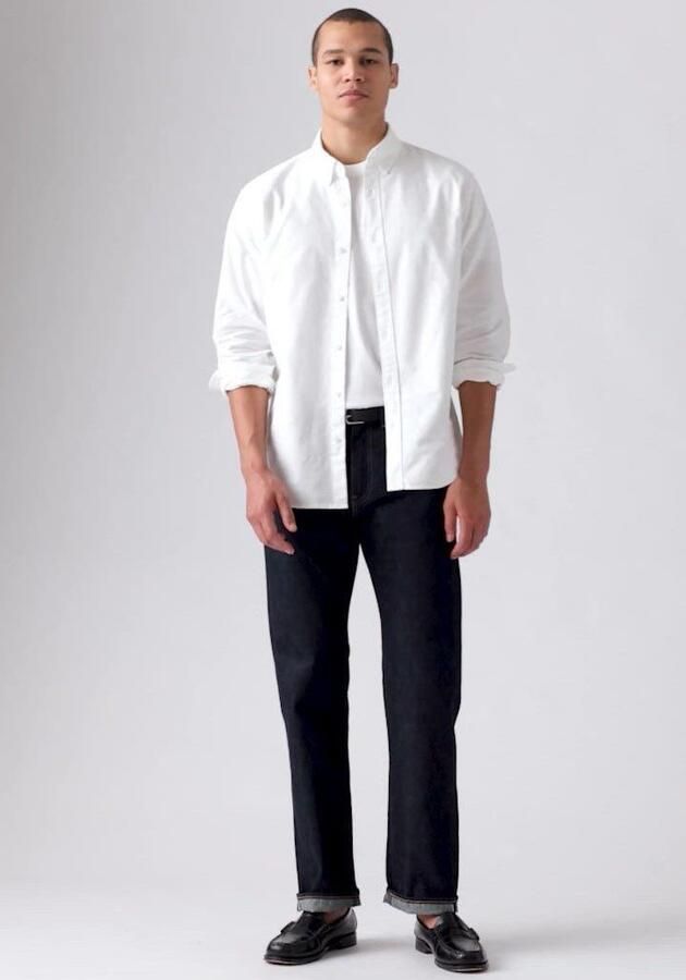 Levi's Overhemd met lange mouwen AUTHENTIC BUTTON DOWN met ton-in-ton logo-borduursel op de borst - Foto 4